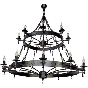Two-Tier Metal Chandelier (70 + 110 cm)