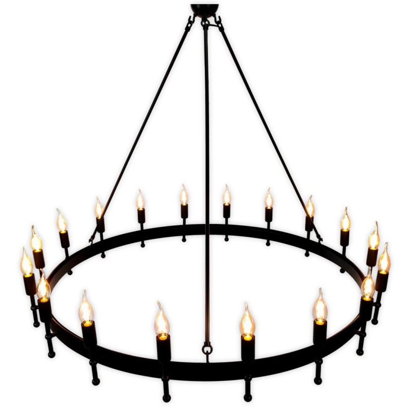 CROWN 115 18z Black Chandelier  - Crafdeco