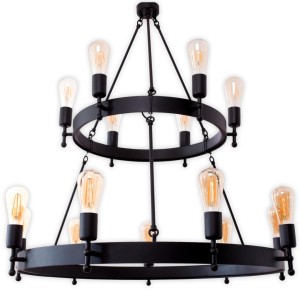 Two-Tier CROWN Chandelier 50 + 80 cm