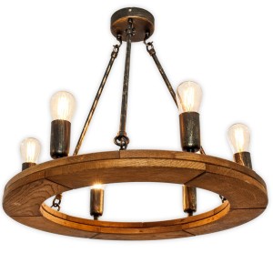 Rustic Chandelier Circle 50 6z