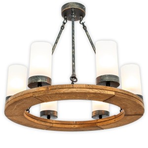 Rustic Chandelier Circle 50 6k