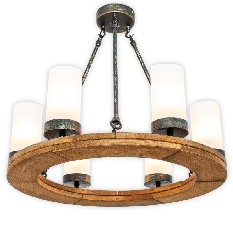 Rustic Chandelier Circle 50 6k, Crafdeco