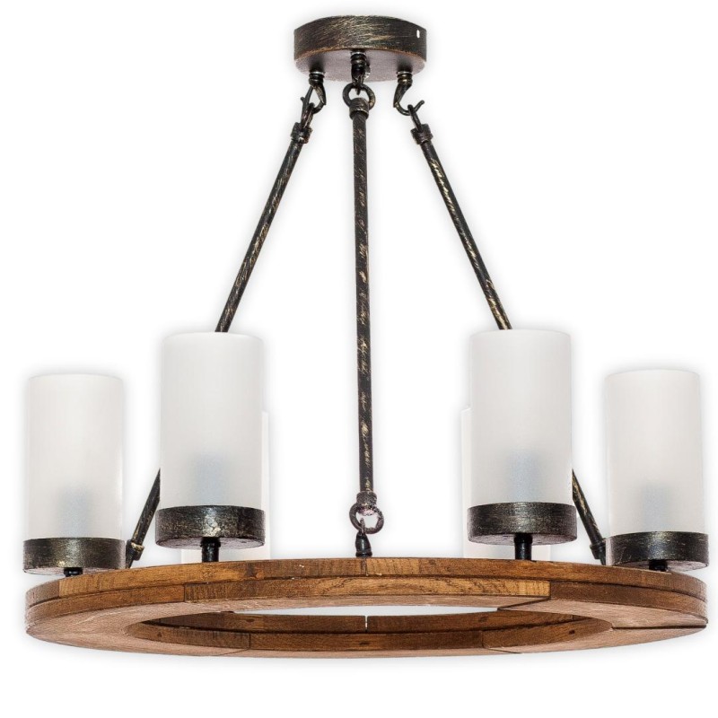 Rustic Chandelier Circle 50 6k, Crafdeco