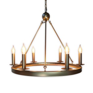 Metalowy żyrandol CASTLE 70cm Złoty