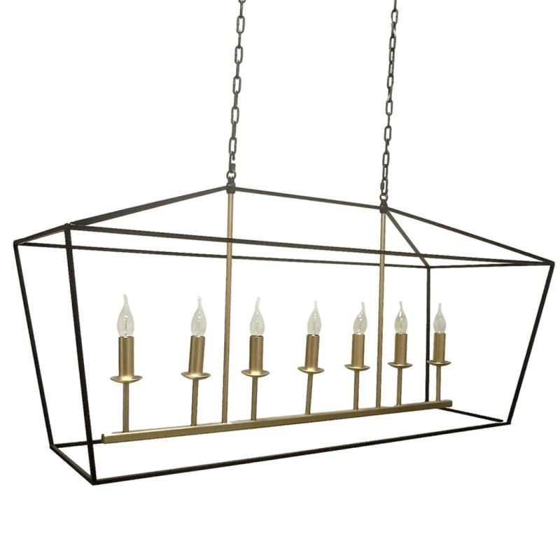 GENTLE XL Black-Gold Lamp - Crafdeco