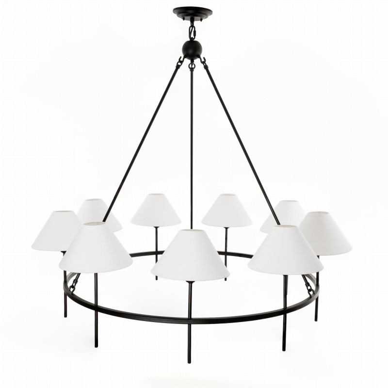 SUBLIME M Black Chandelier- Crafdeco