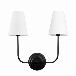ELEGANCE TWIN Black Wall Sconce