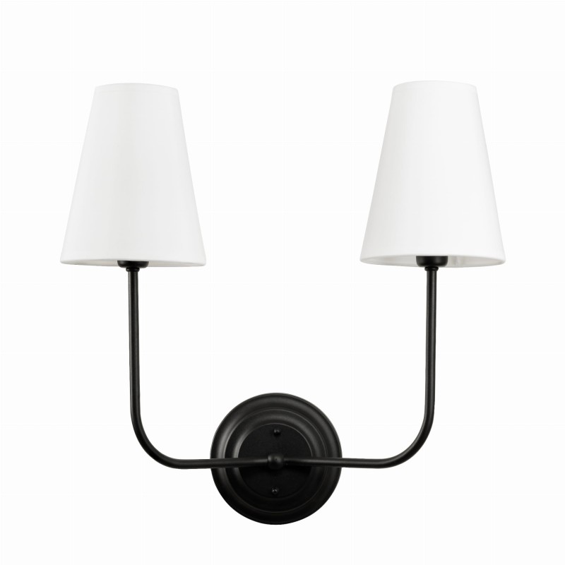 ELEGANCE TWIN Black Wall Sconc - Crafdeco