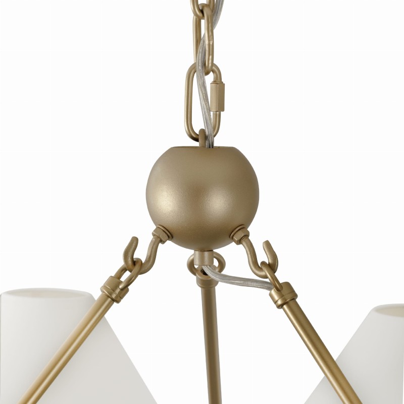 SUBLIME S Gold Chandelier, Crafdeco