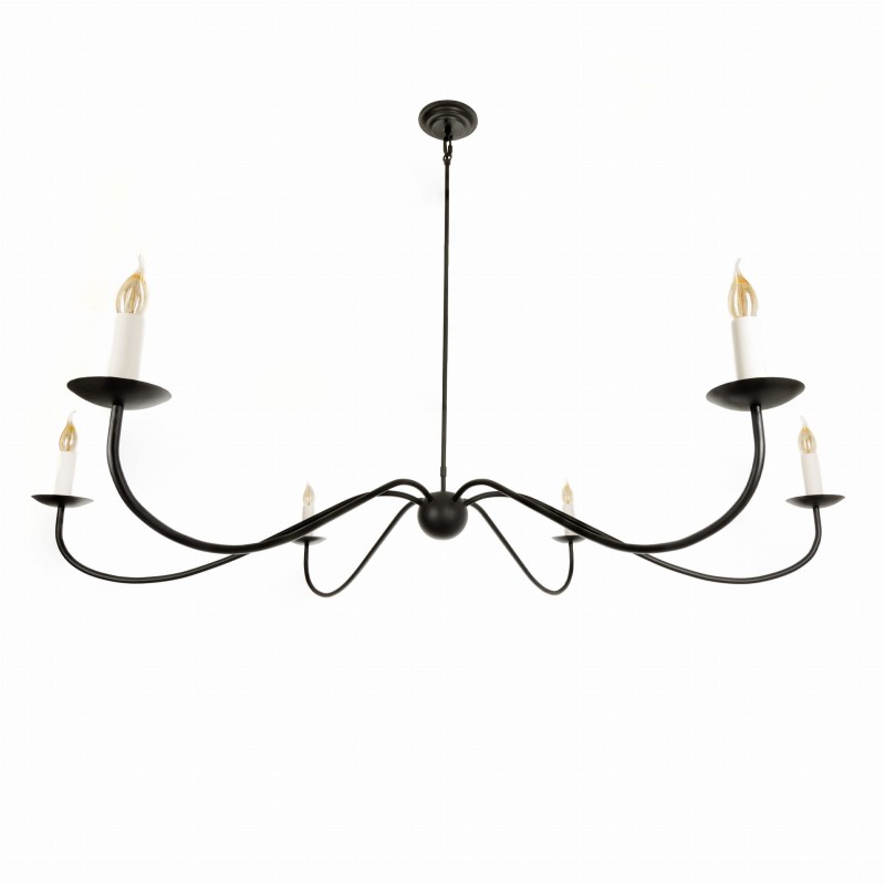 ELEGANT Black Chandelier 160 Crafdeco