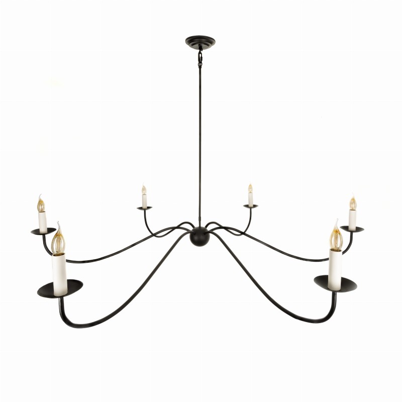 ELEGANT Black Chandelier 160, Crafdeco