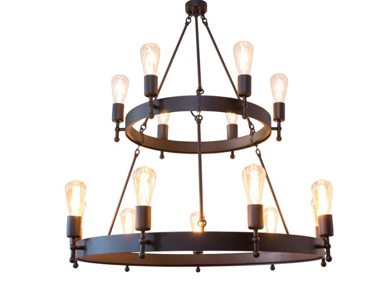 Two-Tier CROWN Chandelier 50 + 80 cm, Crafdeco