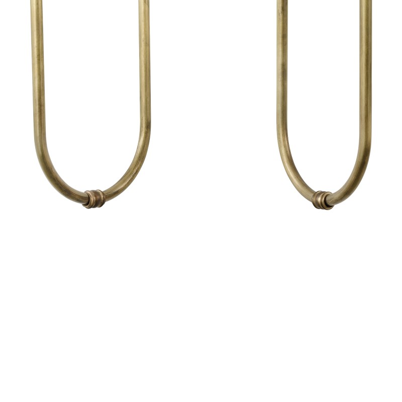 LAW Twin Brass Wall Sconce, Crafdeco