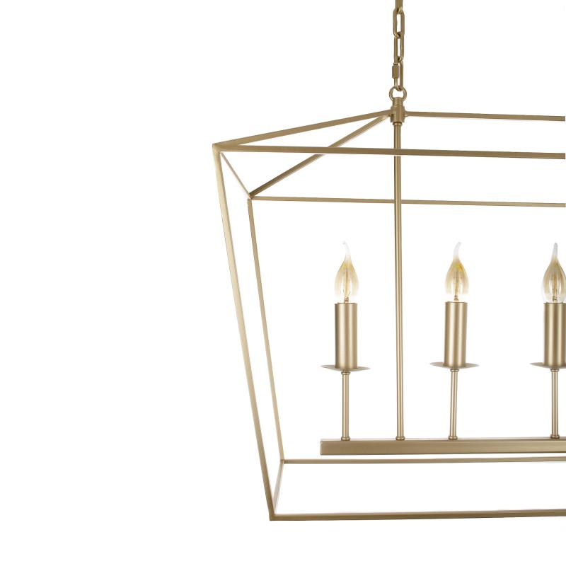 GENTLE L Gold Chandelier- Crafdeco