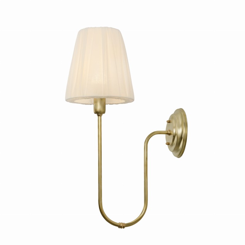 LAW Brushed Brass Wall Lamp, Crafdeco