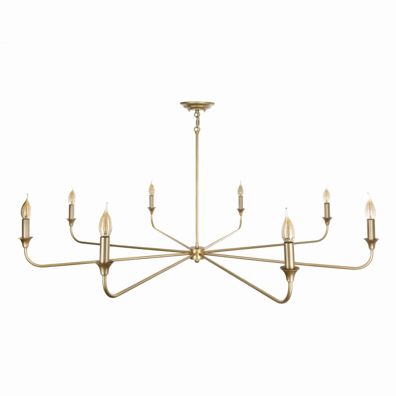 CHIC L Gold Chandelier, Crafdeco