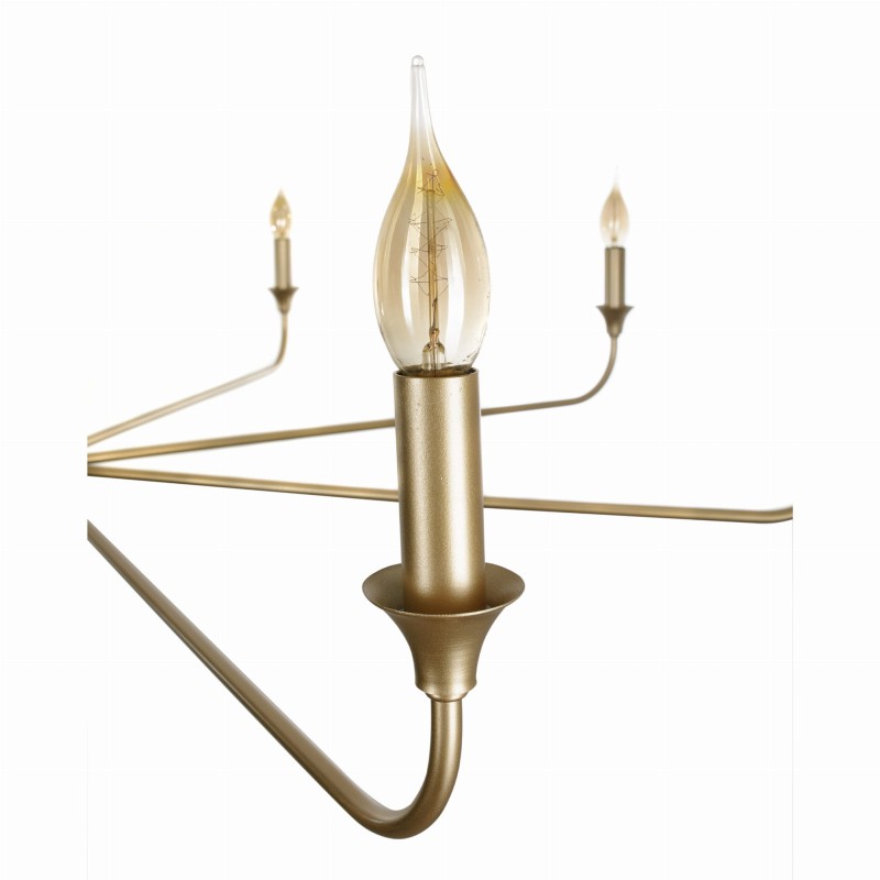 CHIC L Gold Chandelier, Crafdeco