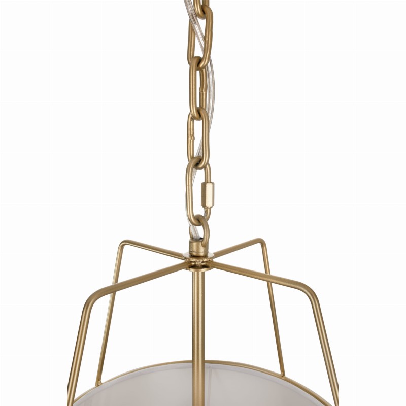Gold AMBER Lamp,linen, Crafdeco