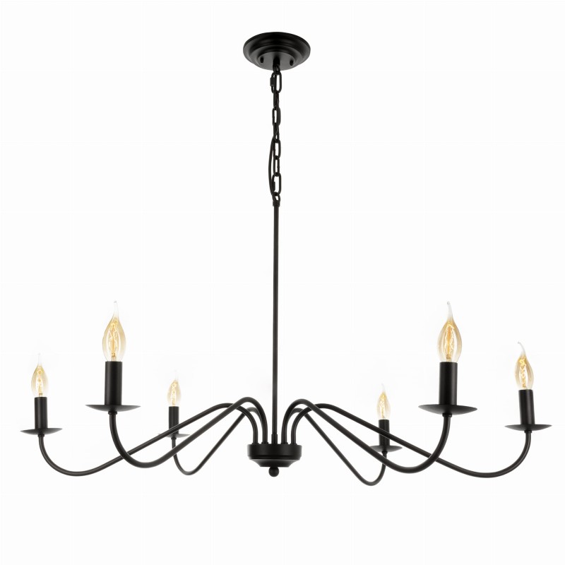 POSH Black Chandelier- Crafdeco