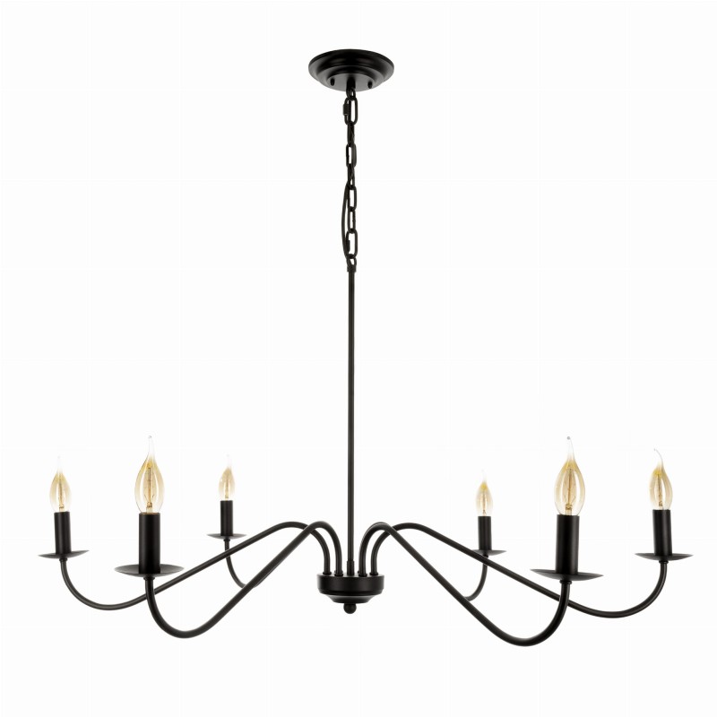 POSH Black Chandelier- Crafdeco