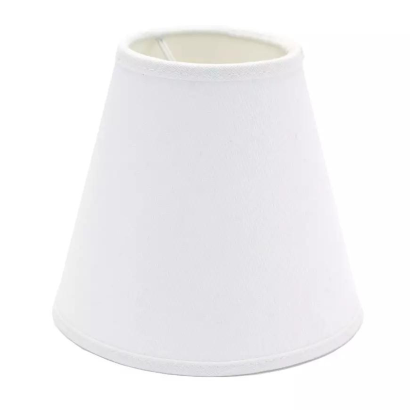 White clip-on lampshade- small, Crafdeco