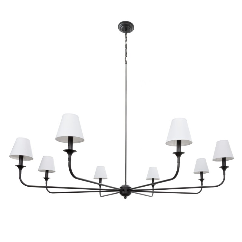 Black Farmhouse Chandelier, Crafdeco