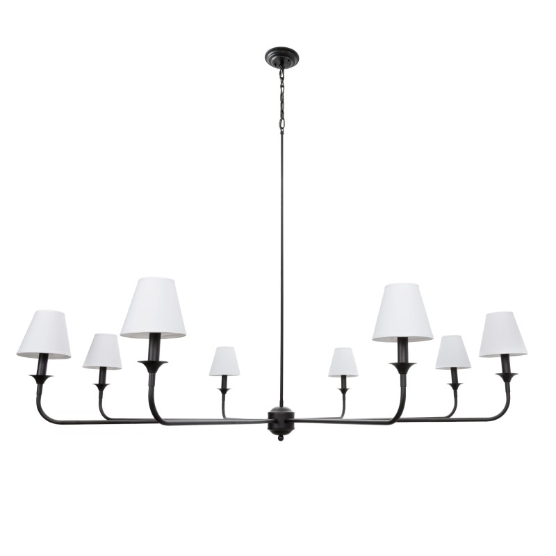 Black Farmhouse Chandelier, Crafdeco
