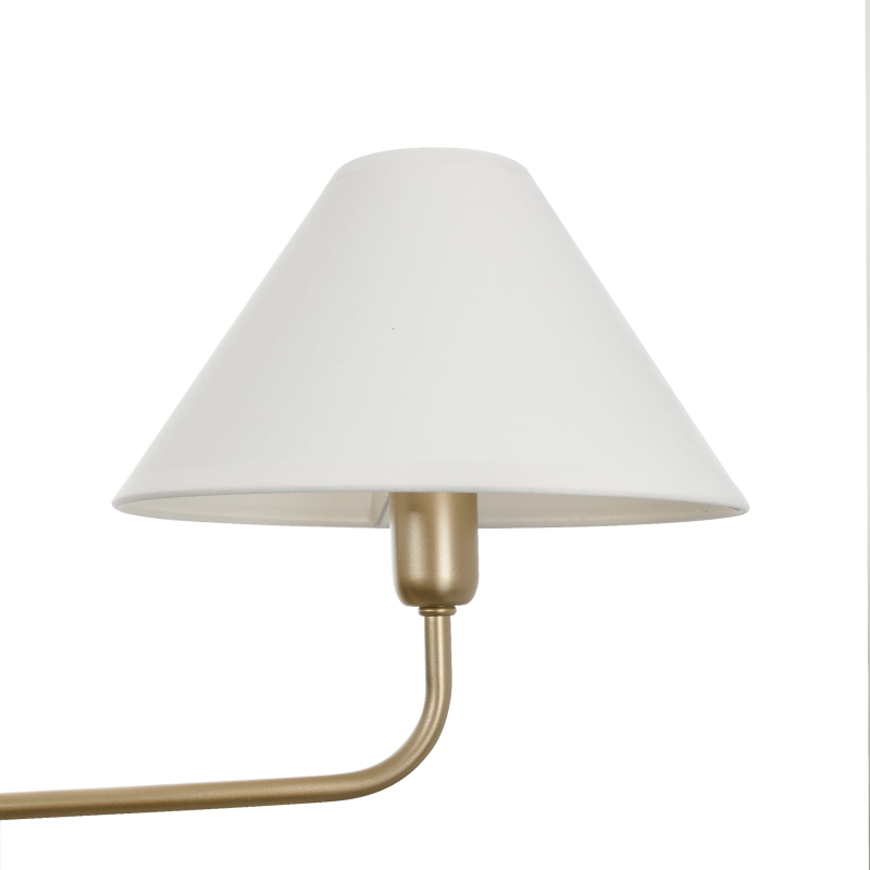 Wide white lampshade, Crafdeco