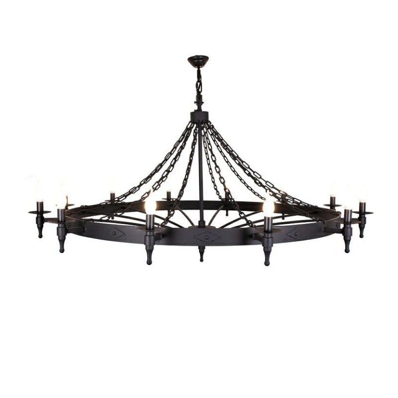 Metalowy Żyrandol 150 12z, Crafdeco