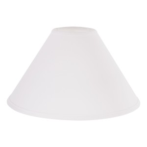 Wide white lampshade