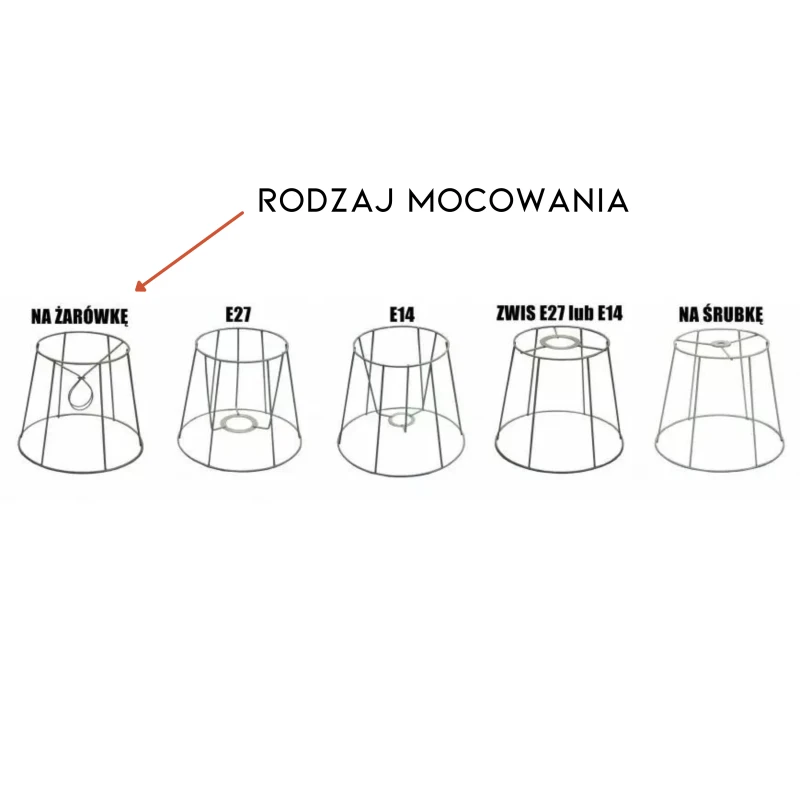 Abażur nakładany na żarówkę, Crafdeco