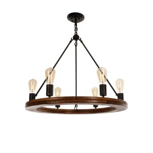Rustic Chandelier Circle 70 6z