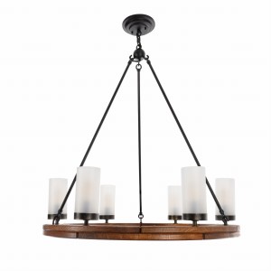 70 cm Rustic Wheel Chandelier, 6k