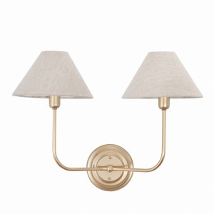 ELEGANCE TWIN Gold wall lamp