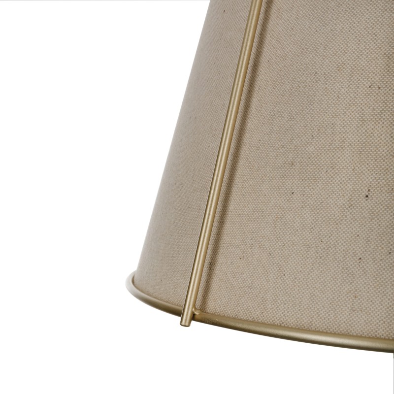 Gold AMBER Lamp,linen, Crafdeco