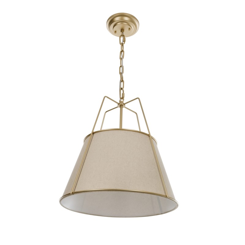 Gold AMBER Lamp,linen, Crafdeco