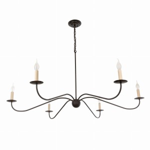 Elegant Black Chandelier 120 cm