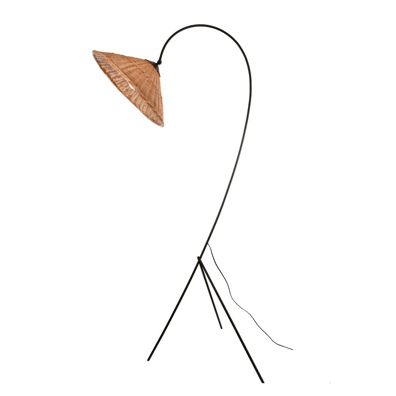 Wicker Standing Lamp, Crafdeco