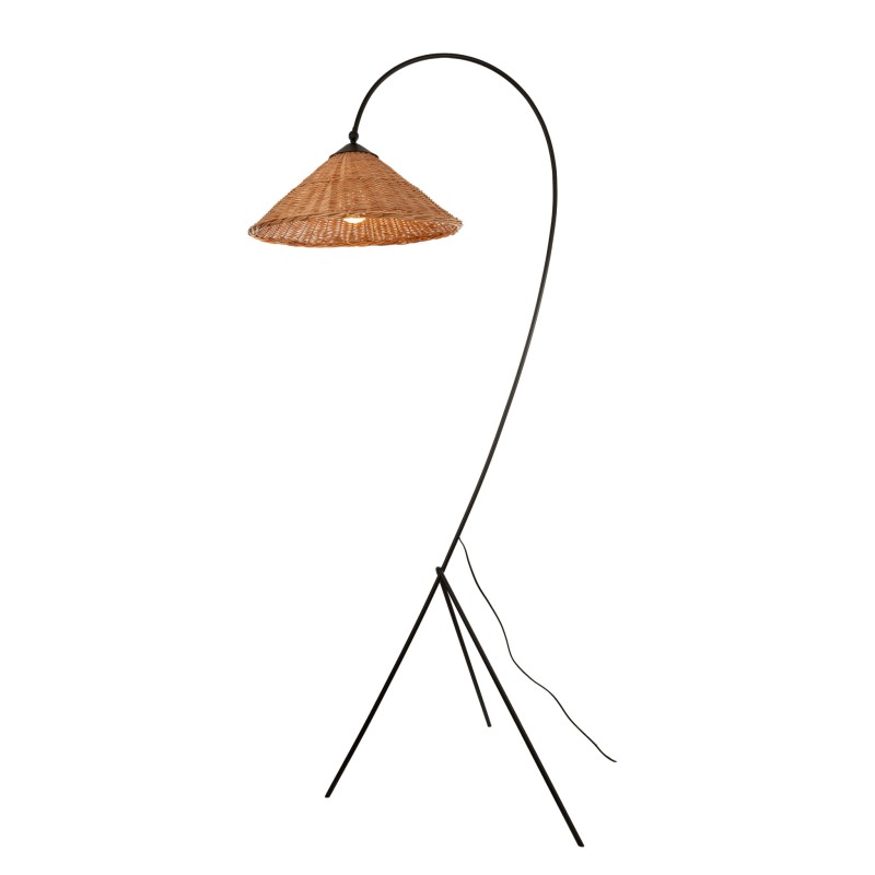 Wicker Standing Lamp, Crafdeco