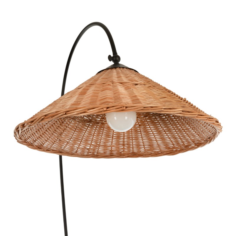 Wicker Standing Lamp, Crafdeco