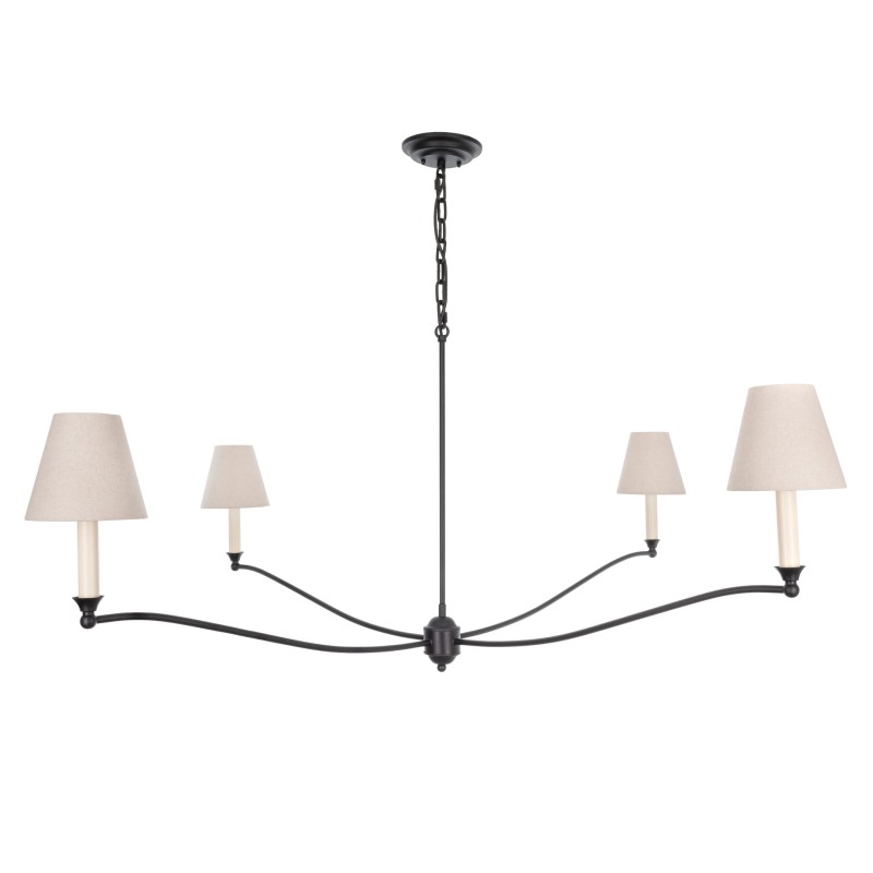 Splendid Black Chandelier, Crafdeco
