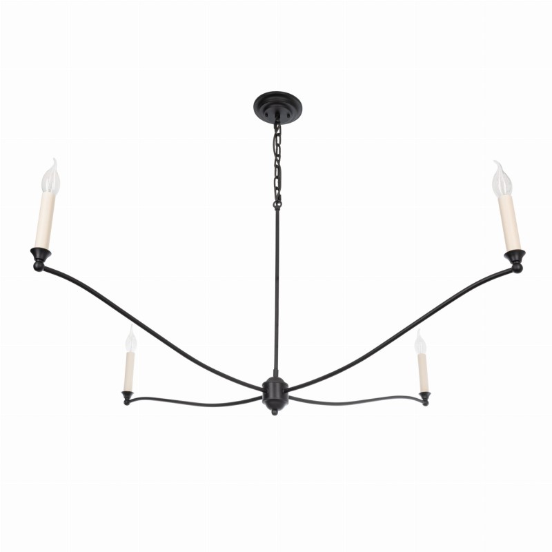 Splendid Black Chandelier, Crafdeco