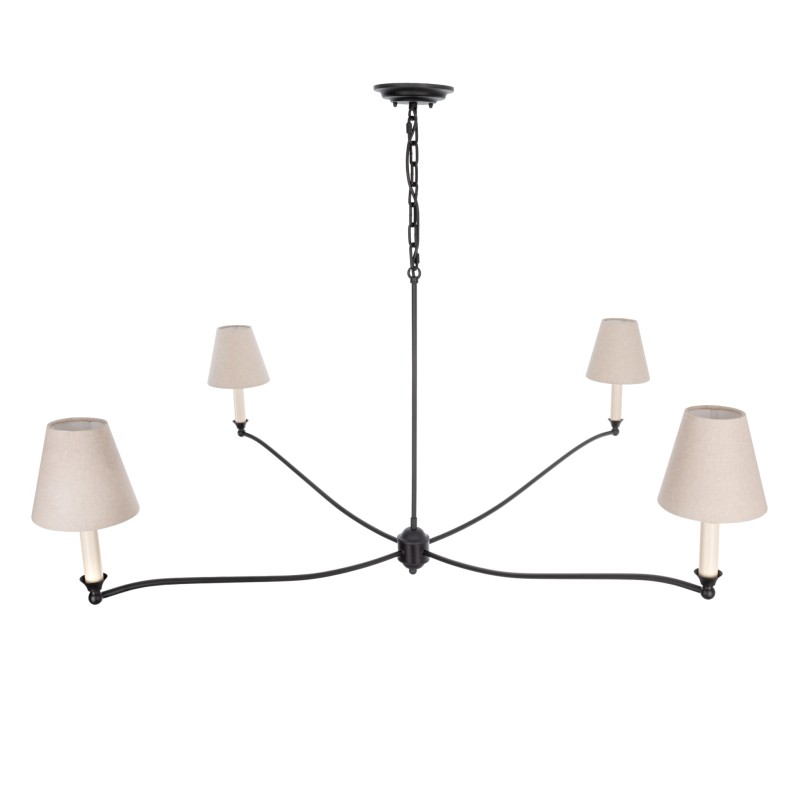 Splendid Black Chandelier, Crafdeco