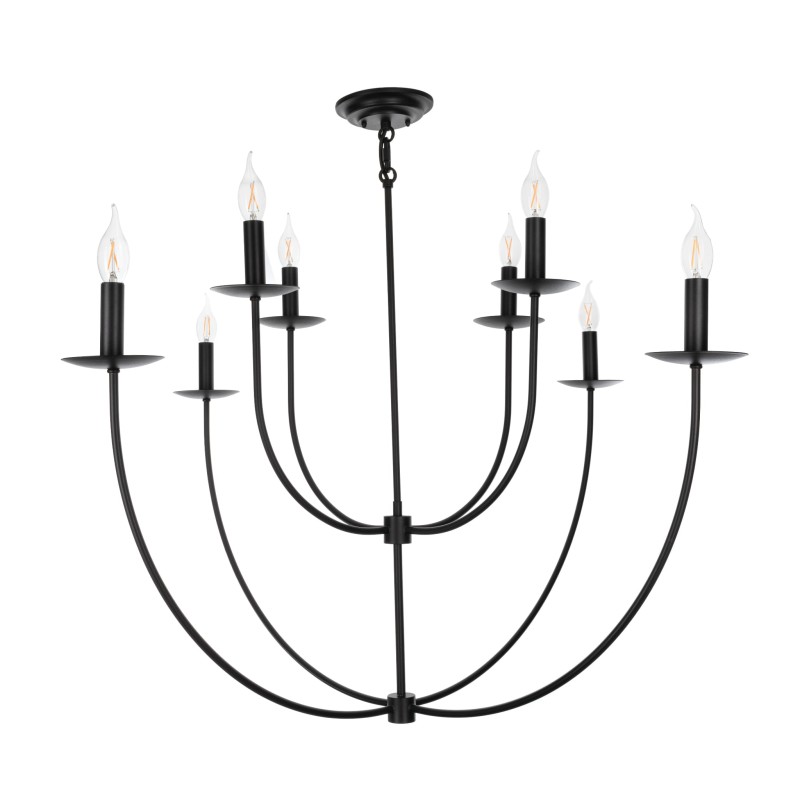 Deer Chandelier Black, Crafdeco