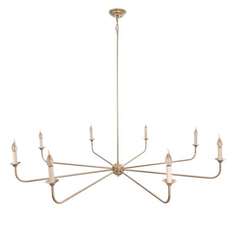 Golden Farmhouse Chandelier