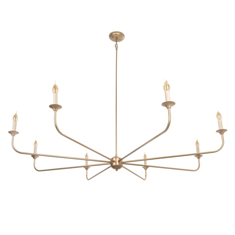 Golden Farmhouse Chandelier