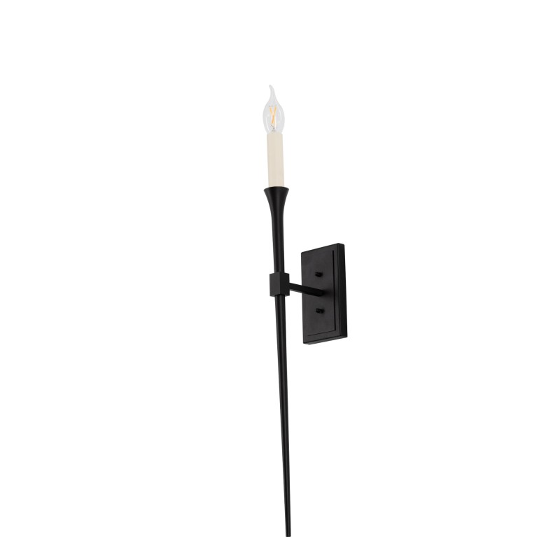 Slim Black Wall Lamp