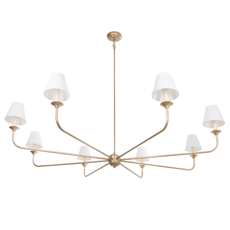 Golden Farmhouse Chandelier
