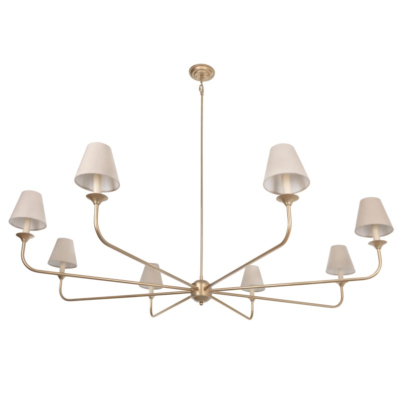 Golden Farmhouse Chandelier
