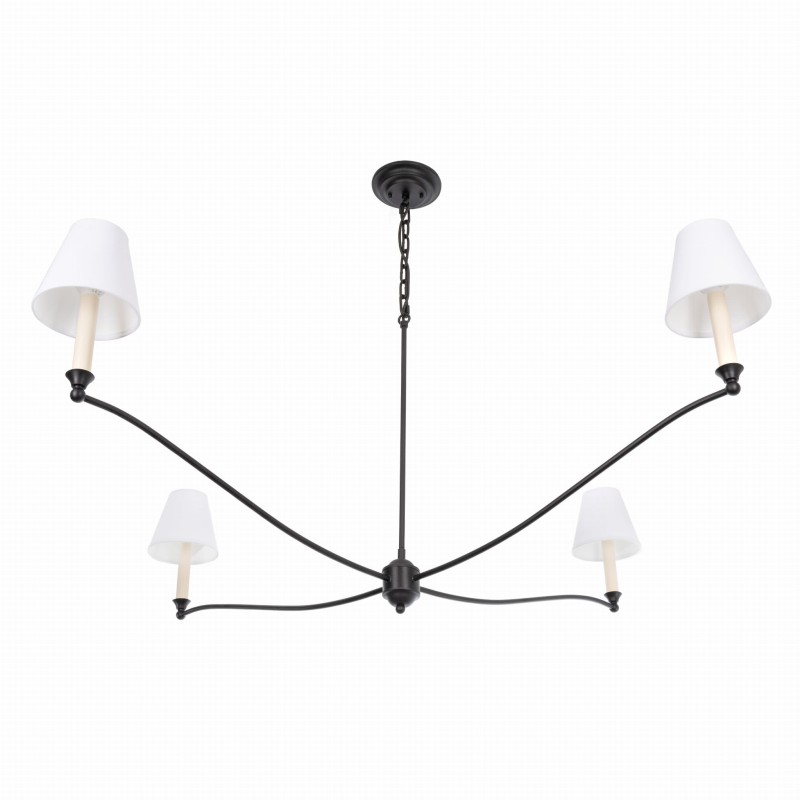 Splendid Black Chandelier, Crafdeco
